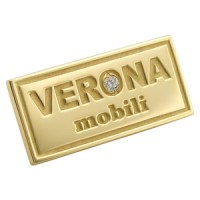 Золотой значок с логотипом