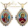 Двухсторонняя икона Божией Матери «Утоли моя печали»