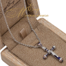 Православный крест с синей эмалью