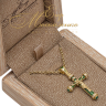 Православный крест с изумрудами